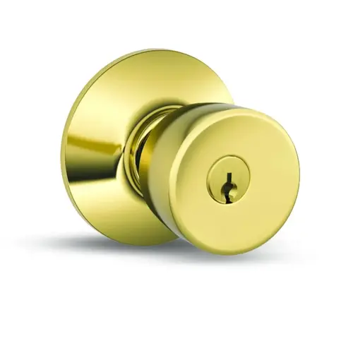 Schlage Bell Entry Knob Bright Brass Schlage Bell Entry Knob Bright Brass