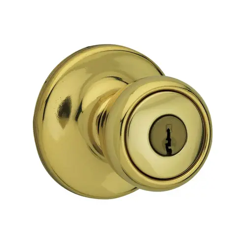 Kwikset Tylo Entry Knob Polished Brass Kwikset Tylo Entry Knob Polished Brass
