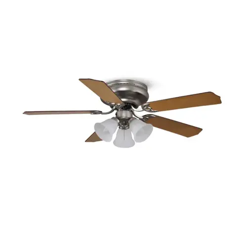 42" 5-Blade Hugger Fan with Light LED Kit Satin Nickel 42" 5-Blade Hugger Fan with Light LED Kit Satin Nickel