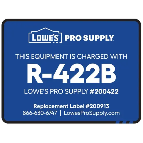 R-422B (NU22B) Refrigerant ID Labels - pack of 10 R-422B (NU22B) Refrigerant ID Labels - pack of 10
