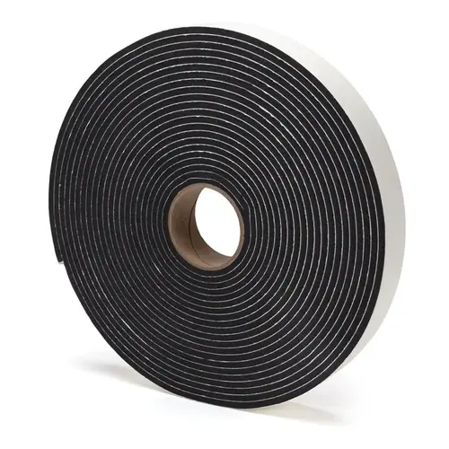 Single-Sided Foam Glazing Tape 1/4" x 1-3/4" x 50 ft Closed-Cell Vinyl - Black Single-Sided Foam Glazing Tape 1/4" x 1-3/4" x 50 ft Closed-Cell Vinyl - Black