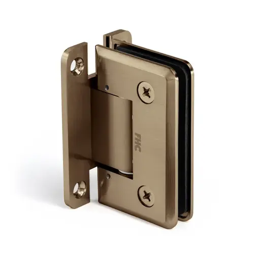 Hydraulic Series Preston Beveled Wall Mount Hinge - Full Back Plate - Brushed Bronze Hydraulic Series Preston Beveled Wall Mount Hinge - Full Back Plate - Brushed Bronze