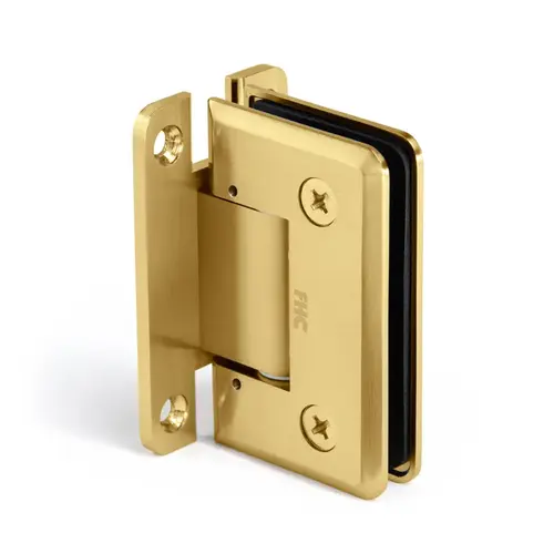 Hydraulic Series Preston Beveled Wall Mount Hinge - Full Back Plate - Satin Brass Hydraulic Series Preston Beveled Wall Mount Hinge - Full Back Plate - Satin Brass