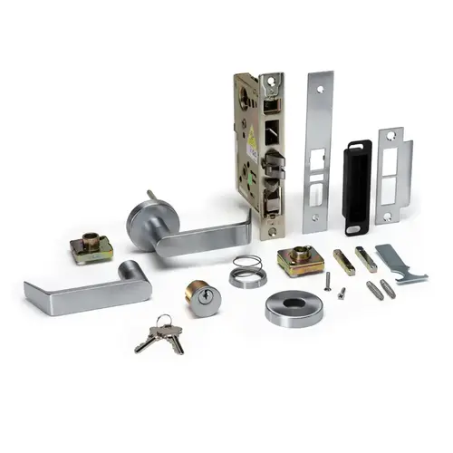 Kit for 6X10 Office Center Lock - Brushed Stainless Kit for 6X10 Office Center Lock - Brushed Stainless
