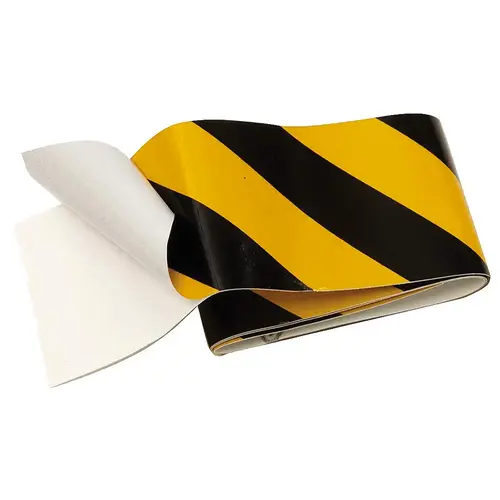 Reflective Safety Tape Self Adhesive 2" x 24" Yellow/Black Reflective Safety Tape Self Adhesive 2" x 24" Yellow/Black