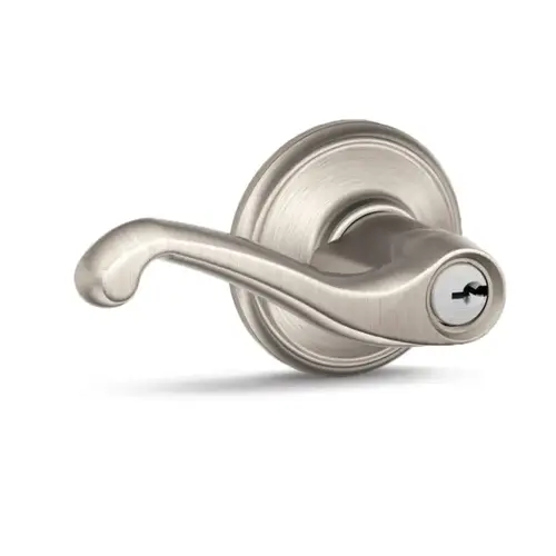 Schlage Flair Entry Lever Satin Nickel Schlage Flair Entry Lever Satin Nickel
