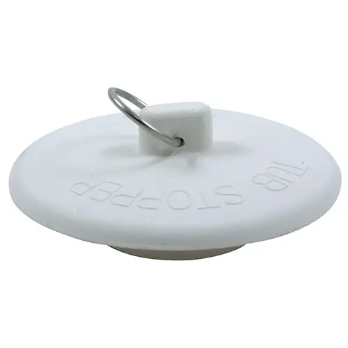 Fit-All White Rubber Tub Stopper Fit-All White Rubber Tub Stopper