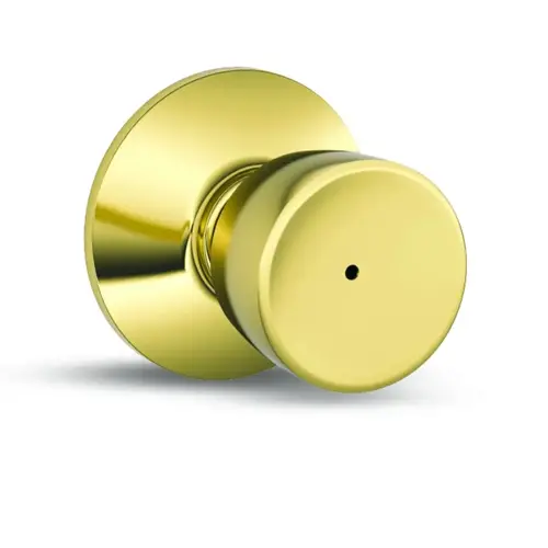Schlage Bell Privacy Knob Bright Brass Schlage Bell Privacy Knob Bright Brass