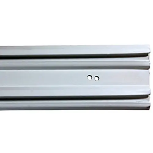 96" Bright White Bypass Door Bottom Track 96" Bright White Bypass Door Bottom Track