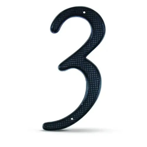 4" Numbers Black "3" - pack of 5 4" Numbers Black "3" - pack of 5
