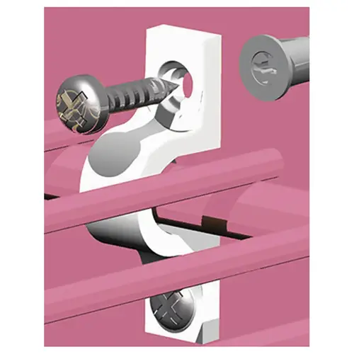 Ventilated Shelving Metal Clips - pack of 12 Ventilated Shelving Metal Clips - pack of 12