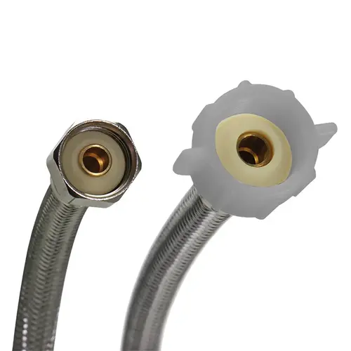Fluidmaster Stainless Steel Toilet Supply Line 1/2" IPS x 7/8" BC x 12" Fluidmaster Stainless Steel Toilet Supply Line 1/2" IPS x 7/8" BC x 12"