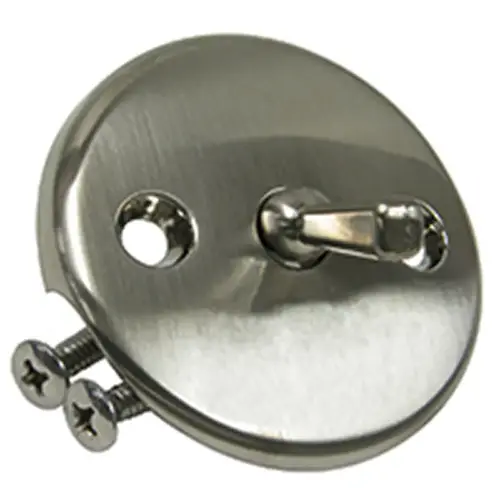 Overflow Plate with Trip Lever Brushed Nickel Overflow Plate with Trip Lever Brushed Nickel