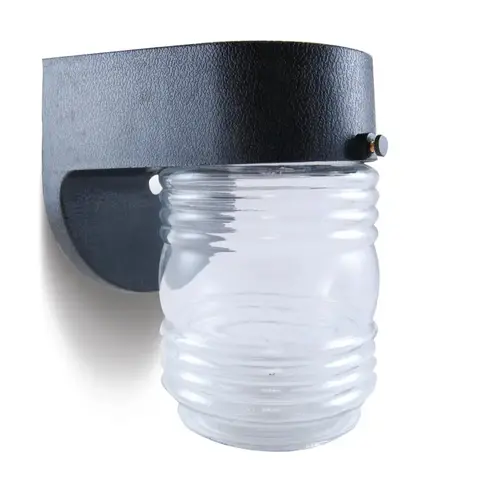Black Polycarbonate Peanut Jar Fixture Black Polycarbonate Peanut Jar Fixture