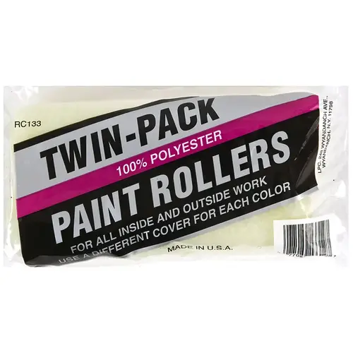 Roller Cover Economy Twin-Pack, 3/8" Nap x 9" Width - pack of 2 Roller Cover Economy Twin-Pack, 3/8" Nap x 9" Width - pack of 2