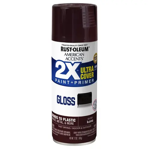 Gloss Kona Brown American Accents 2X Ultra Spray Paint Gloss Kona Brown American Accents 2X Ultra Spray Paint