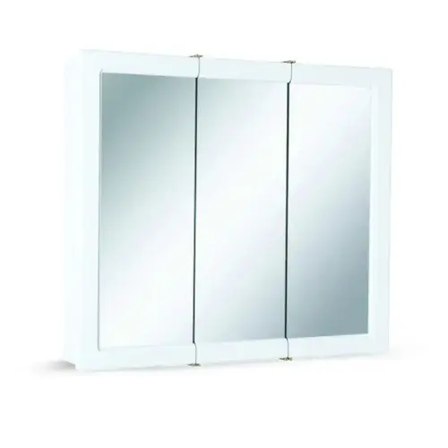 Surface Mount Tri-View Medicine Cabinet 30" x 30" White Surface Mount Tri-View Medicine Cabinet 30" x 30" White