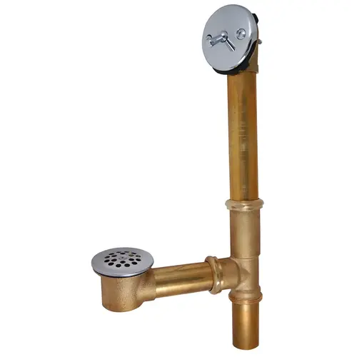Watco Brass Trip Lever Waste & Overflow Chrome Trim Watco Brass Trip Lever Waste & Overflow Chrome Trim