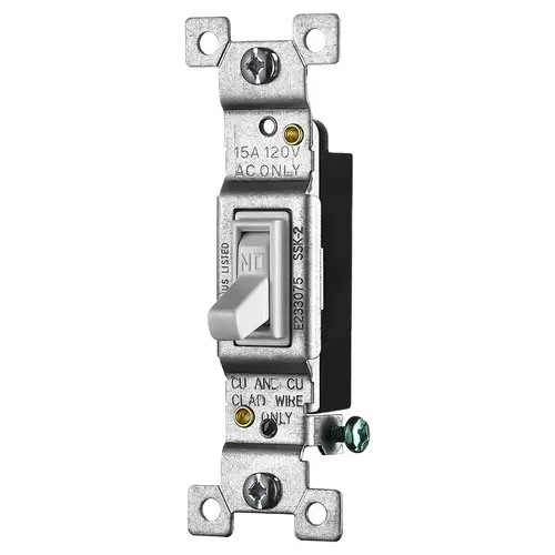 Faith 15 Amp Single-Pole Toggle Switch White, 10pk, SSK2-WH-10 - pack of 10 Faith 15 Amp Single-Pole Toggle Switch White, 10pk, SSK2-WH-10 - pack of 10
