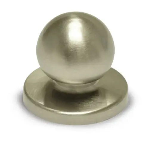 Cabinet Knob & Backplate Satin Nickel 1-1/4" Cabinet Knob & Backplate Satin Nickel 1-1/4"