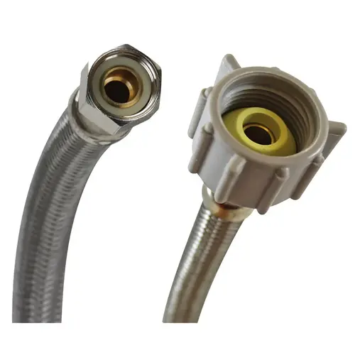 Fluidmaster Stainless Steel Toilet Supply Line 3/8" Comp X 7/8" BC x 9" Fluidmaster Stainless Steel Toilet Supply Line 3/8" Comp X 7/8" BC x 9"