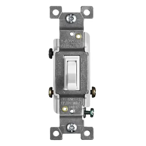 Faith 15 Amp 3-Way Toggle Switch White, 10pk, SSK3B-WH-10 - pack of 10 Faith 15 Amp 3-Way Toggle Switch White, 10pk, SSK3B-WH-10 - pack of 10