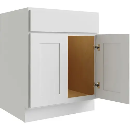 Reliabilt Parkstone White Sink Base Cabinet, 27-in W Reliabilt Parkstone White Sink Base Cabinet, 27-in W