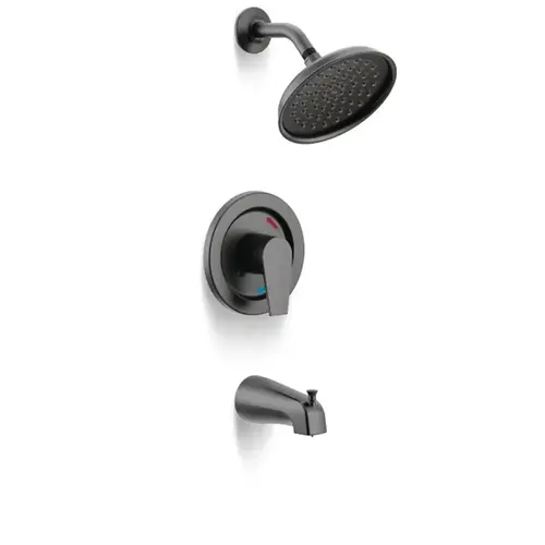 CFG Slate Single-Lever Matte Black Tub/Shower Trim Kit Only CFG Slate Single-Lever Matte Black Tub/Shower Trim Kit Only
