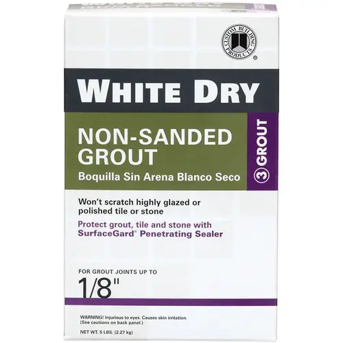 Tile Grout Dry Non-Sanded White 5 lb Tile Grout Dry Non-Sanded White 5 lb