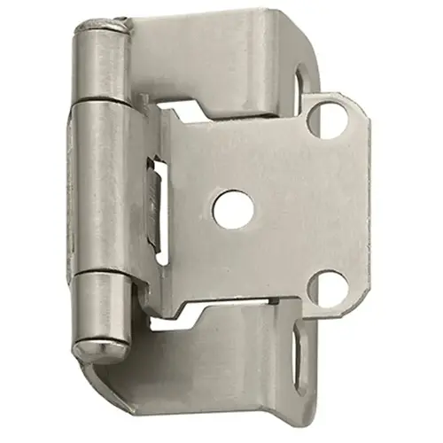 1-1/4" Flush Overlay Self-Closing Hinges Satin Nickel 1-1/4" Flush Overlay Self-Closing Hinges Satin Nickel