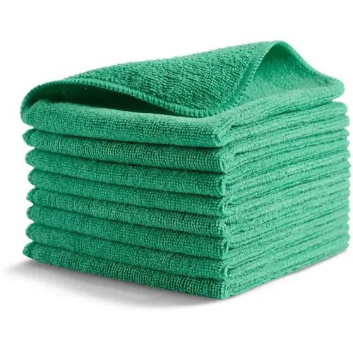 Rubbermaid Commercial Products Light-Duty Green Microfiber Cloth, New, 12-in x 12-in Rubbermaid Commercial Products Light-Duty Green Microfiber Cloth, New, 12-in x 12-in