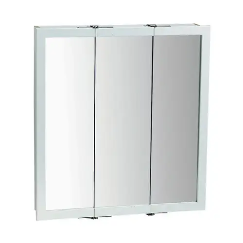 Surface Mount Tri-View Medicine Cabinet 30" X 24" White Surface Mount Tri-View Medicine Cabinet 30" X 24" White