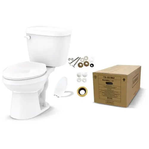 Gerber Maxwell 1.28 GPF AIO Elongated Toilet Gerber Maxwell 1.28 GPF AIO Elongated Toilet
