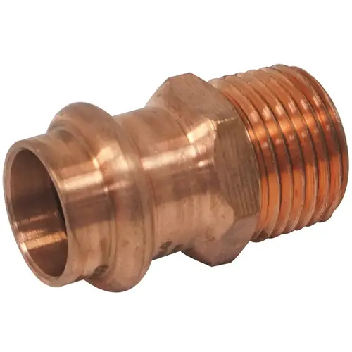 1/2" Press x 3/4"MIP Pro Press Male Adpater 1/2" Press x 3/4"MIP Pro Press Male Adpater