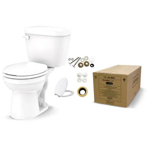 Gerber Maxwell 1.28 GPF AIO Round Toilet Gerber Maxwell 1.28 GPF AIO Round Toilet