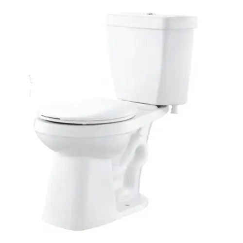 Eco-Flush 2-Piece 0.8 GPF All-in-One Elongated Toilet, ADA Compliant Eco-Flush 2-Piece 0.8 GPF All-in-One Elongated Toilet, ADA Compliant