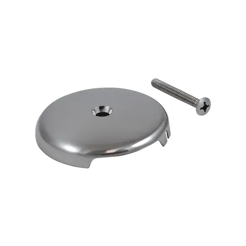 Overflow Plate with One Hole Brushed Nickel Overflow Plate with One Hole Brushed Nickel