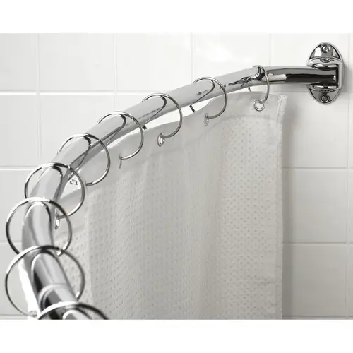 Chrome Adjustable Curved Shower Rod Chrome Adjustable Curved Shower Rod