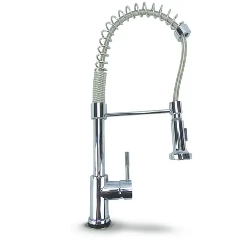 Dominion Chrome Pull-Down Flexible Spout Kitchen Faucet Dominion Chrome Pull-Down Flexible Spout Kitchen Faucet