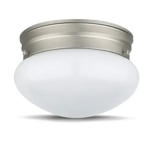6" Mushroom Ceiling Fixture Satin Nickel 6" Mushroom Ceiling Fixture Satin Nickel