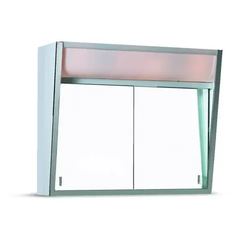 Surface Medicine Cabinet Sliding Mirror with Light 24" x 19" Surface Medicine Cabinet Sliding Mirror with Light 24" x 19"