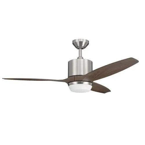 Harbor Breeze Westgrove 52-in Brushed Nickel with Matte Blades Integrated LED Ceiling Fan With Light 3 -Blade Harbor Breeze Westgrove 52-in Brushed Nickel with Matte Blades Integrated LED Ceiling Fan With Light 3 -Blade
