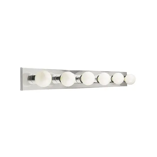36" 6-Light Chrome Vanity Strip 36" 6-Light Chrome Vanity Strip
