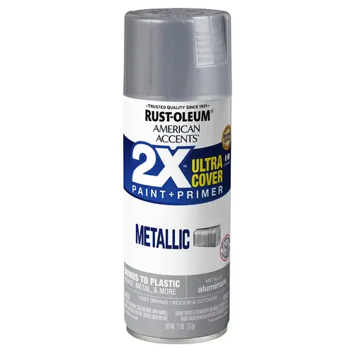Gloss Aluminum American Accents 2X Ultra Spray Paint Gloss Aluminum American Accents 2X Ultra Spray Paint