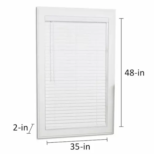 allen + roth Cordless 2-in White Faux Wood Blind 35-in x 48-in allen + roth Cordless 2-in White Faux Wood Blind 35-in x 48-in