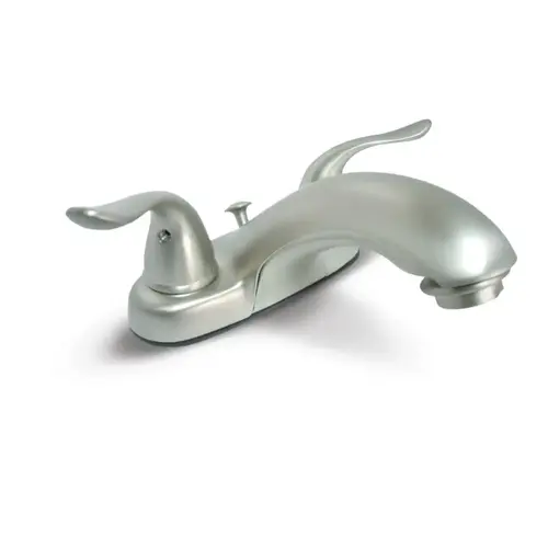 Banner Brushed Nickel Lavatory Faucet with Pop-Up Banner Brushed Nickel Lavatory Faucet with Pop-Up