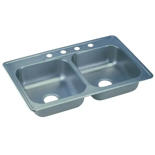 Elkay Stainless Steel Kitchen Sink Double Bowl 4-Hole Elkay Stainless Steel Kitchen Sink Double Bowl 4-Hole