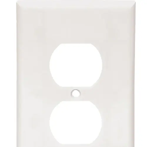 Eaton 1-Gang Midsize White Thermoplastic Duplex Wall Plate, Pack of 10 Eaton 1-Gang Midsize White Thermoplastic Duplex Wall Plate, Pack of 10