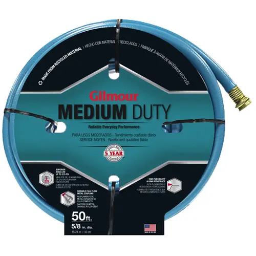 Garden Hose Medium-Duty 5/8" x 50 Ft Garden Hose Medium-Duty 5/8" x 50 Ft