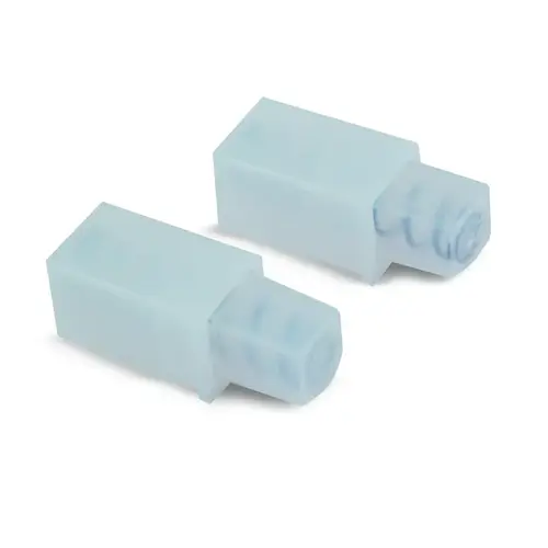 Spring-Loaded Towel Bar Ends White - pack of 10 Spring-Loaded Towel Bar Ends White - pack of 10